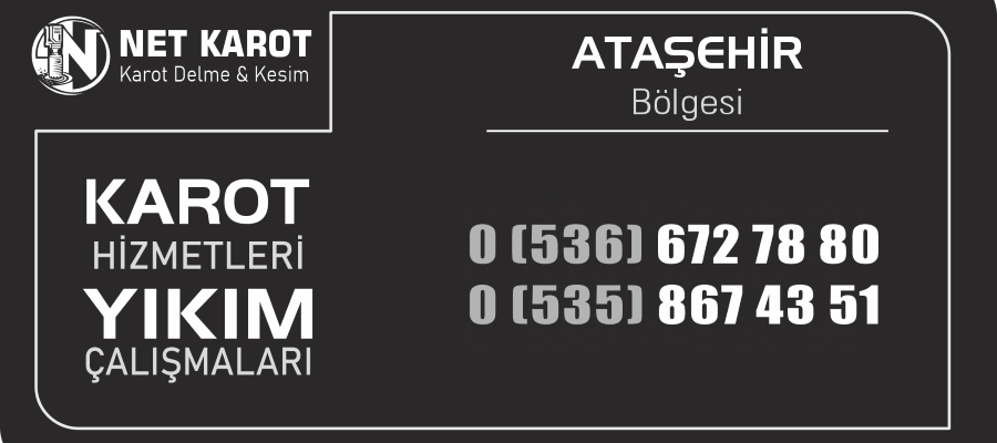 Ataşehir Karot İle Beton Delme ve Kesme - NET Karot
