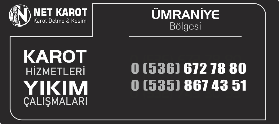 Ümraniye Karot İle Beton Delme ve Kesme - NET Karot